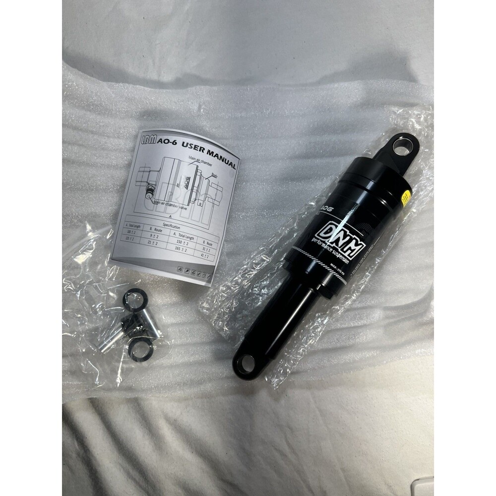 DNM A0-6 MOUNTIAN BIKE AIR REAR SHOCK AL 6061 165MM X 41MM (6.49" X 1.61")